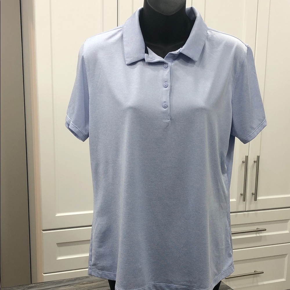 ⛳️Under Armour Heathered Blue Polo – Women’s Size Large